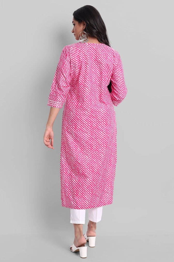 Gray Magenta Rakhiphool Leheriya Kurta