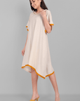 Off White Cotton Kaftan Dress