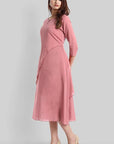 Pink Mul Cotton Haseena Dress