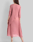 Pink Mul Cotton Haseena Dress