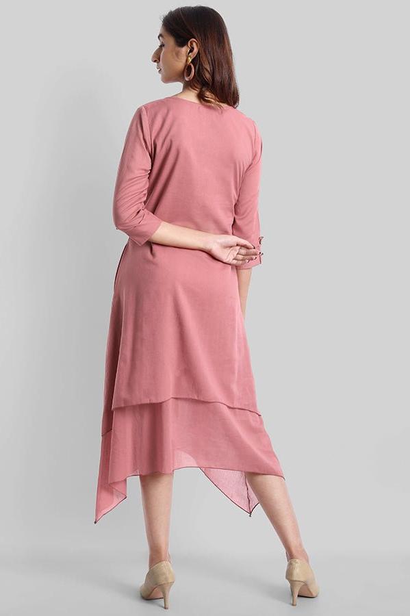 Pink Mul Cotton Hunter Dress