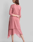 Pink Mul Cotton Hunter Dress