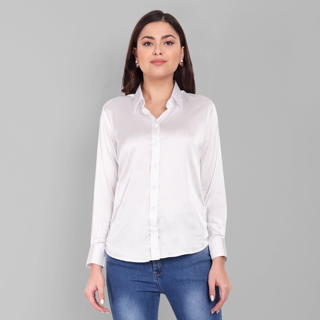 Gray Soft Satin Shirt