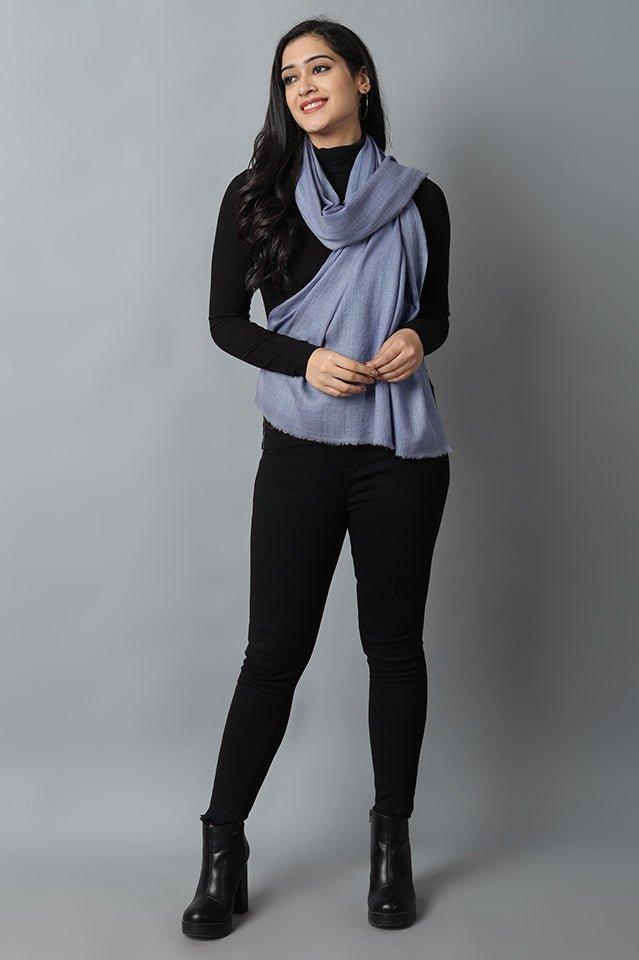 Black Stone Blue Cashmere-Pashmina Stole