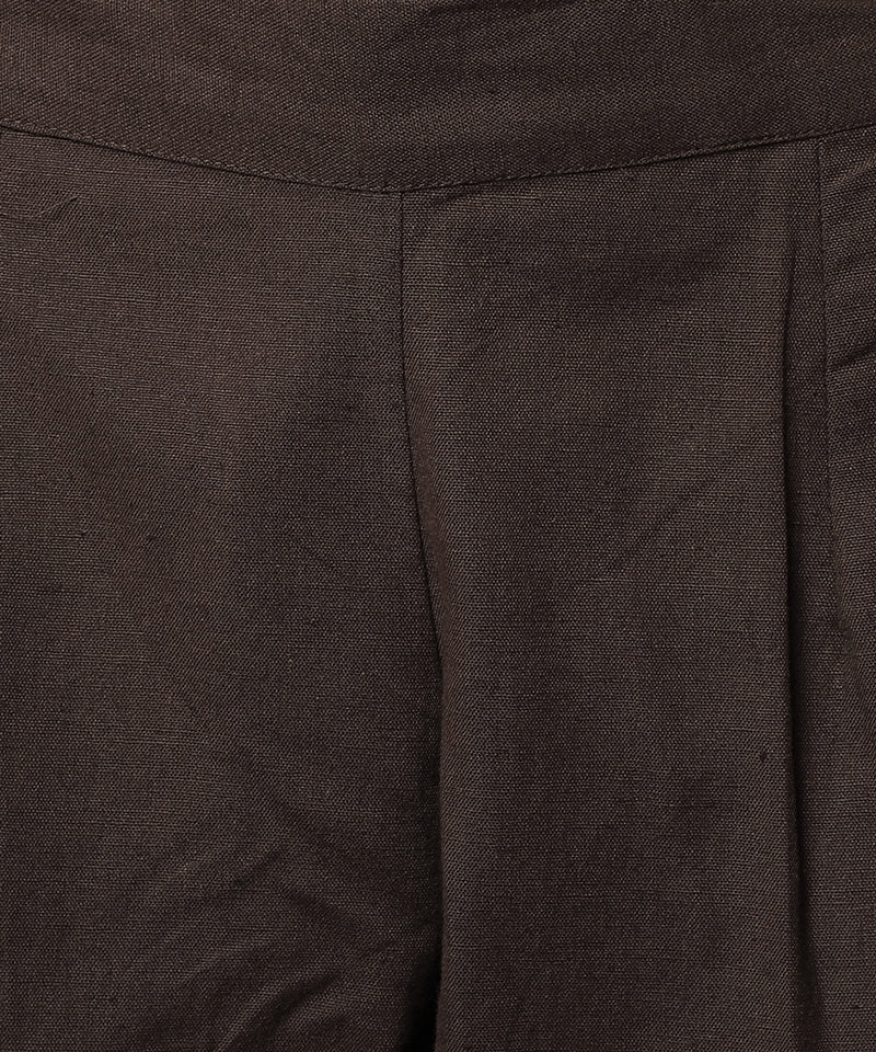 Dark Slate Gray Straight Fit Chocolate Drainpipe Pants