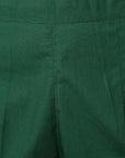 Dark Slate Gray Straight Fit Green Drainpipe Pants