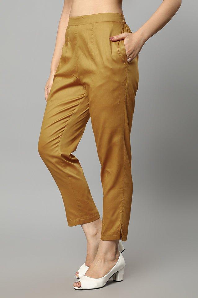 Sienna Straight Fit Gilded Drainpipe Pants