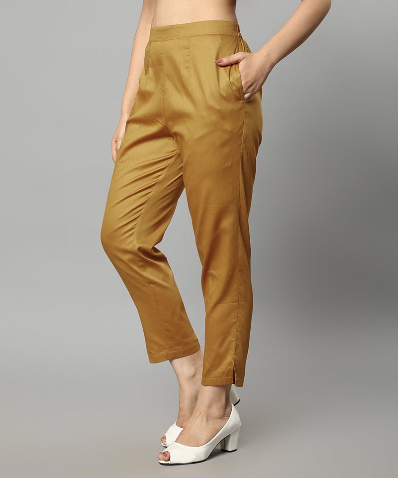 Sienna Straight Fit Gilded Drainpipe Pants