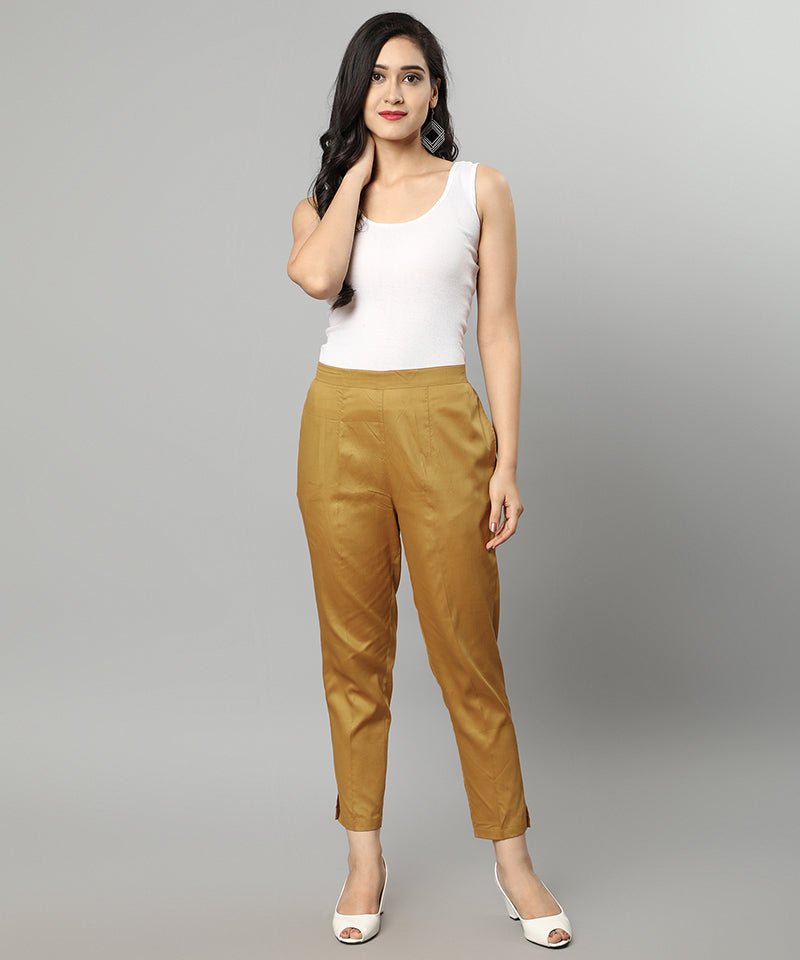 Sienna Straight Fit Gilded Drainpipe Pants