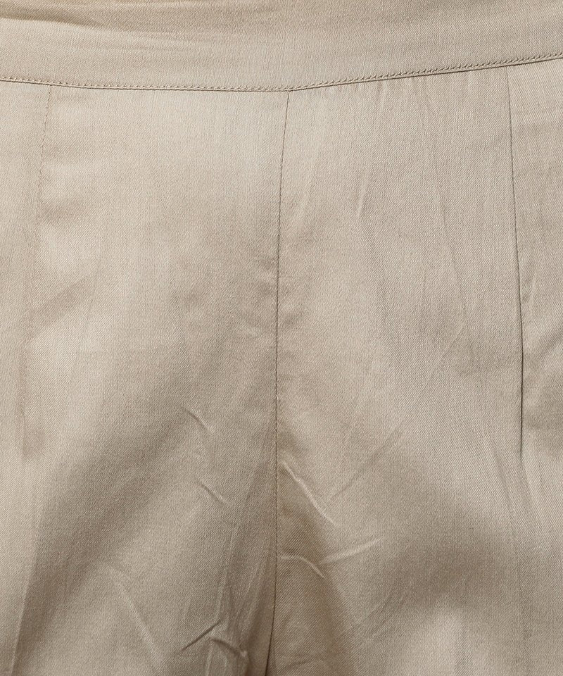 Gray Straight Fit Skin-tone Drainpipe Pants