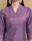 Chanderi Pink Kurtas Set