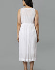 Lavender White Sleeveless Cotton Angel Dress